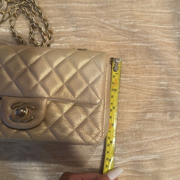 Absolutely stunning Chanelbag gold ombré , gold sparkle specs - Picture 13 of 13